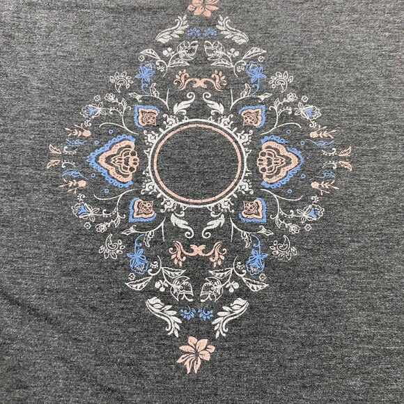 Warehouse One Tank Top Women Size Extra Large XL Gray Graphic Print Sleeveless - Picture 2 of 7